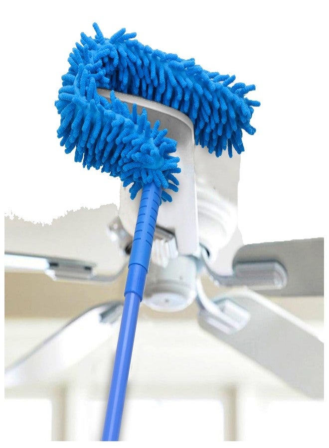 JAPP Foldable Microfiber Fan Cleaning Duster Steel Body Flexible Fan mop for Quick and Easy Cleaning of Home, Kitchen, Car, Ceiling, and Fan Dusting Office Fan Cleaning Brush with Long Rod - Image 1
